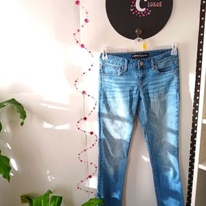 Express Stella skinny jeans, perfectly broken in